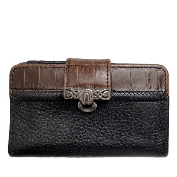 Brighton black leather and brown wallet